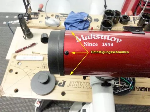 SkyWatcher Heritage Virtuoso 90 1250mm Maksutov Teleskop lsst sich genau justieren