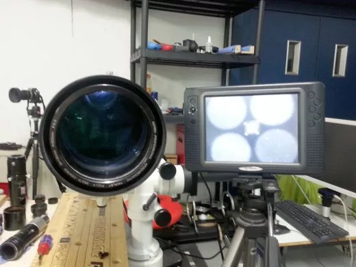 The adjustment of a refractor can be accomplished very easily and precisely with the Grzy-Multi-Collimator GMK by Wolfgang Grzybowski