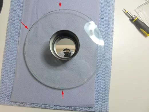 Fastening secondary mirror of an SC (Schmidt Cassegrain), if loose
