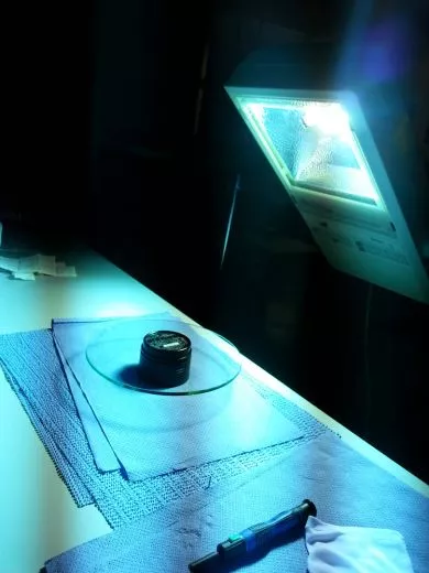 Fastening secondary mirror of an SC (Schmidt Cassegrain), if loose