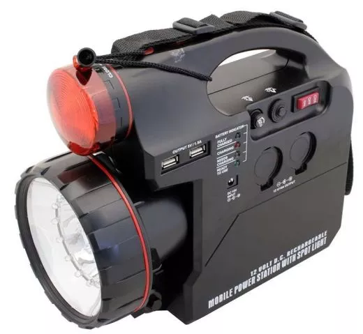 12V Powertank 7Ah mit Rot/Weilicht Akku / Stromversorgung wiederaufladbar