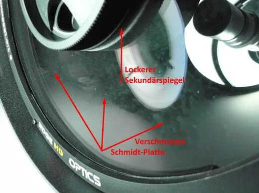 Reparatur & Reinigung einer C9.25 Schmidt-Platte