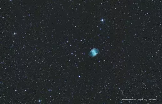 Hantelnebel M27 mit dem Kson Ekinox ED805.5 80mm f/5.5 440mm: