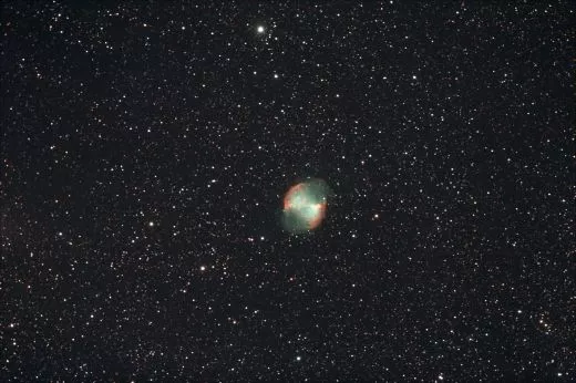 M27 mit Skywatcher Explorer 190 Maksutov Newton AZ-EQ 6 Lacerta MGEN