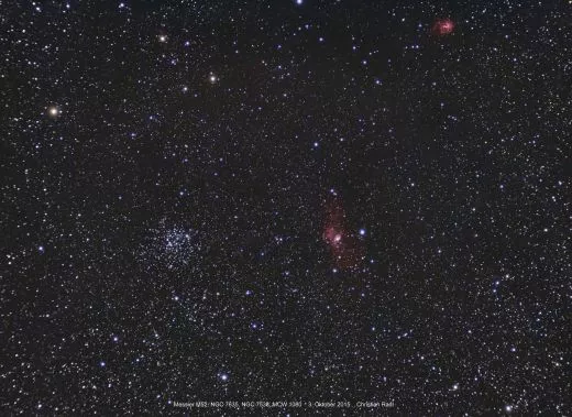 M52 mit dem Kson ED-APO Ekinox ED805.5 80mm f/5.5 440mm.