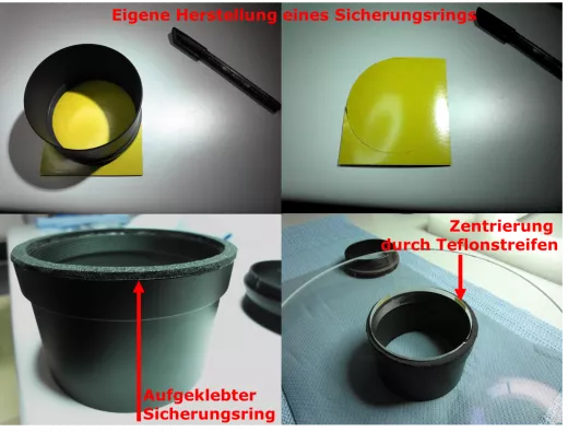 Reparatur eines Celestron C9 1/4 - Spiegelhalterung & Muschelbruch
