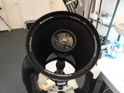 Reparatur eines Celestron C9 1/4 - Spiegelhalterung & Muschelbruch