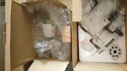 Safe packing of telescopes: The sensitive cover cap of the polar finder
