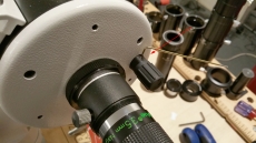 Teleskop Reparartur: Maksutov Fokussierknopf lste sich
