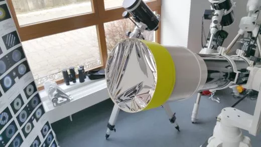 Sonne mit verschiedenen Filtern an unterschiedlichen Teleskopen beobachten vergleichen testen