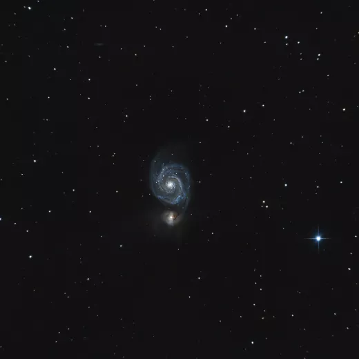 Ein Whirlpool-Galaxie M51: