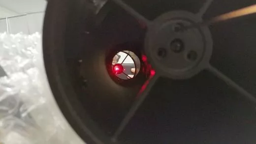 If a Newtonian does not have a center mark for the primary mirror: