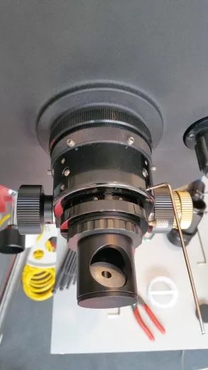 The Diamond Steeltrack focuser from Baader can be very finely adjusted / aligned / centered