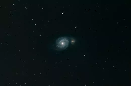Erstlingswerk M51, M81 und M82 mit SkyWatcher Quattro 8S Newton auf EQ6 Montierung...