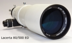 Lacerta 80/500 ED-APO with 2 Octo eyepiece extension and aluminum case