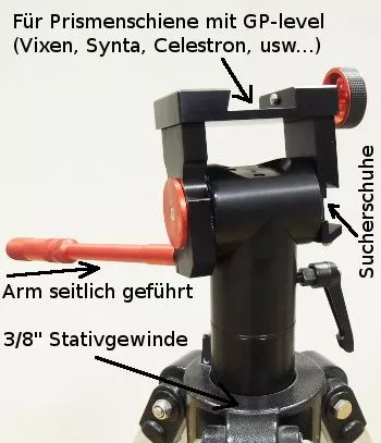 CVN-II panoramic head mount by Lacerta with 3/8 inch tripod connection 10kg loadable