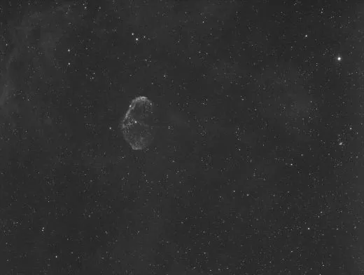 NGC6888 mit SkyWatcher Evoster ED80 Refraktor und AZ EQ6 GT Montierung