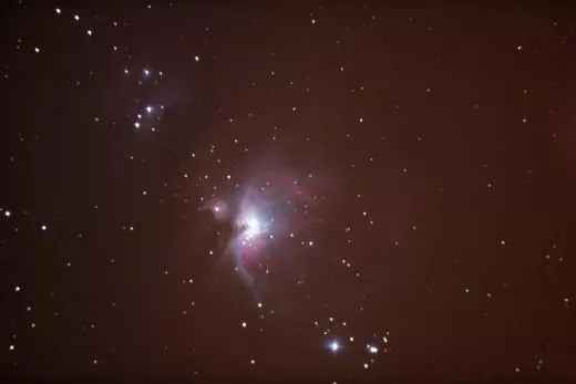 Orionnebel M42 mit SkyWatcher SkyLiner-200PDS Newton auf HEQ5 Montierung: