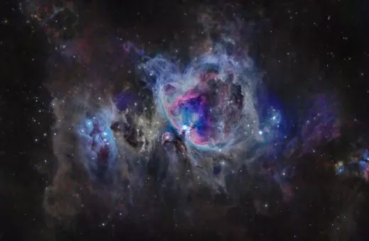 M42 (Orionnebel) mit TLAPO804-3 ED-APO, 3 Flattener TSFLAT3, Skywatcher AZ-EQ5GT Montierung