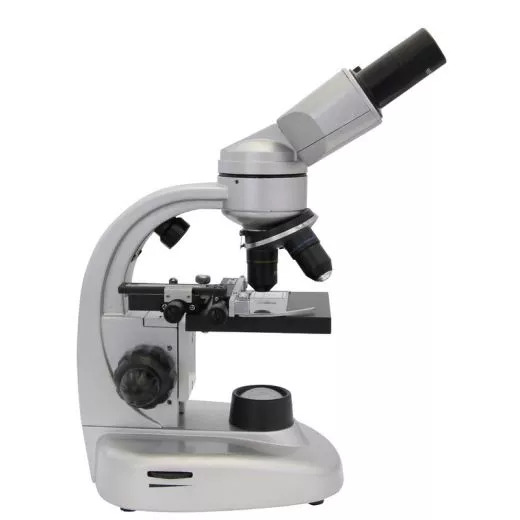 Biologisches Mikroskop fr Durch- u. Auflicht, binokular, bis 800x, LED