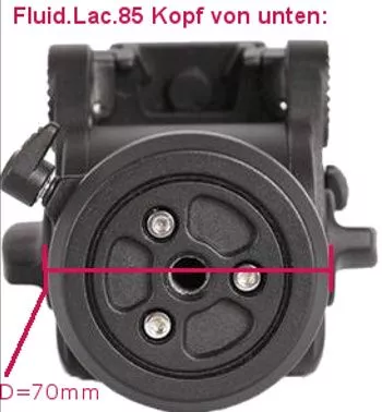Lacerta Fluid Video Head (Hydraulically Damped Tripod Head) with 3/8 for Photo Tripods