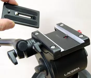 Lacerta Fluid Video Head (Hydraulically Damped Tripod Head) with 3/8 for Photo Tripods