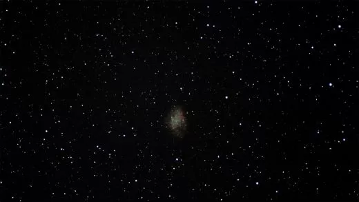 M1 mit Evostar 150mm Teleskop NEQ-6 Montierung Canon 60Da Kamera