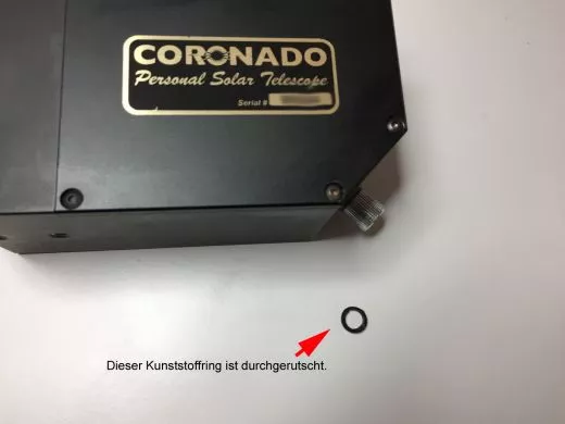 Reparatur der Fokussierung eines Coronado PST H-Alpha Sonnenteleskop