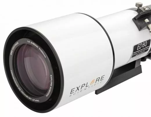 EXPLORE SCIENTIFIC 80MM 480MM F/6 FCD-100 ALU 2.5 HEXAFOC ED-APO Refraktor