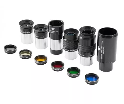 TS-Optics 1,25 Okularset mit Filter und Adapter - 12 Teile im Metallkoffer Zubehrset