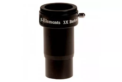 Sky-Watcher X3 3-Fach Premium Barlow Linse 1,25 mit T-2 Gewinde 3 Linsenelemente