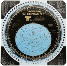 Planisphäre - drehbare Sternkarte - 50° nördlicher Sternenhimmel