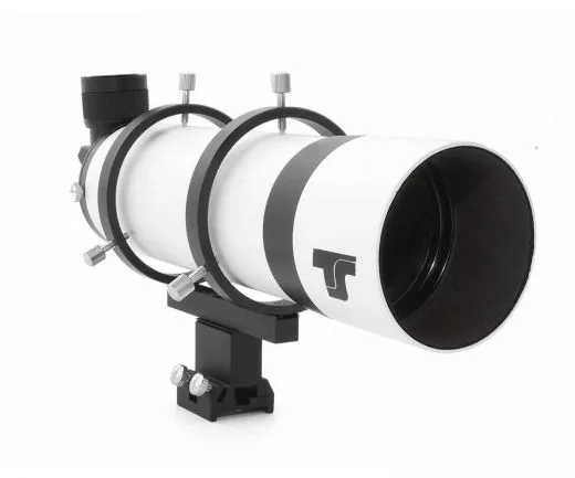 TS-Optics 80mm Winkelsucher mit 90 Amiciprisma 1,25 Helical-Auszug