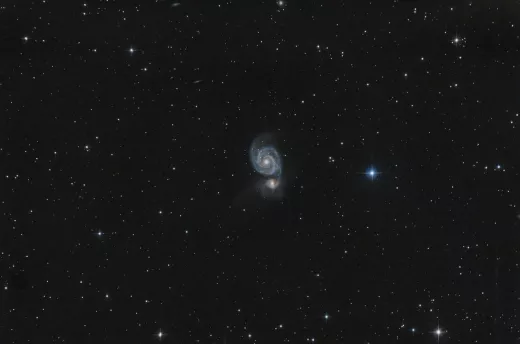 M51 und M92 mit SkyWatcher Explorer-150PDS Newton, EQ-5 GoTo Montierung und Canon EOS 70Da