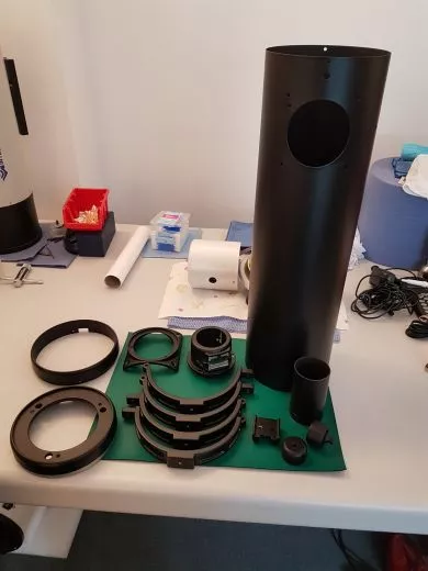Painting the telescope in a different color: