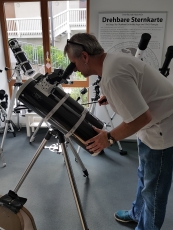 Unser neuer Prototyp eines Doppelteleskops (Bino) mit zwei Newton. Ein Doppelnewton.