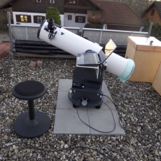 Umbau  eines GSO 680 Dobson 8 200/1200mm Teleskop mit GoTo zur Sternwarte