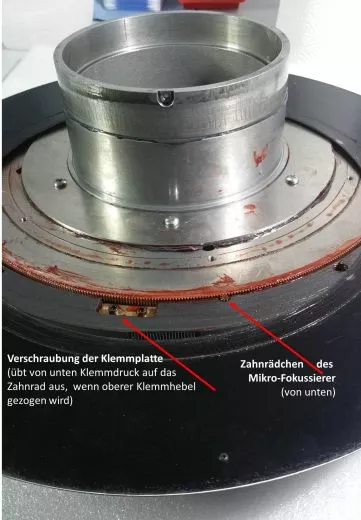 Reparatur einer Meade LX200 16 Montierung