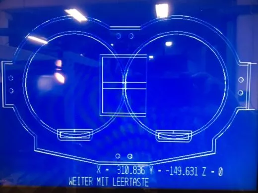 Our new binocular holder (double telescope) - The prototype is milled
