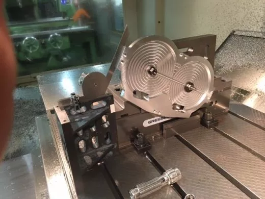 Our new binocular holder (double telescope) - The prototype is milled