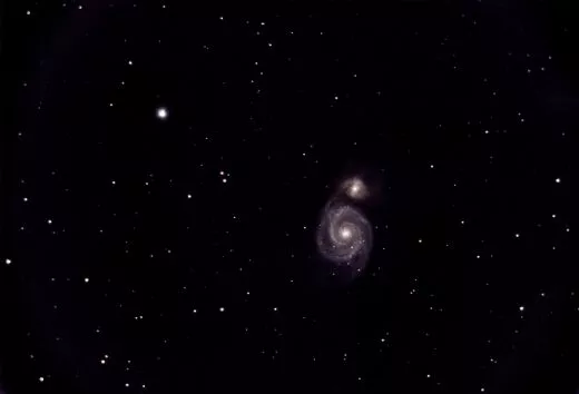 Erste Aufnahme von M51 mit Celestron C6 SC und SkyWatcher EQ6-R mit ASI294MC
