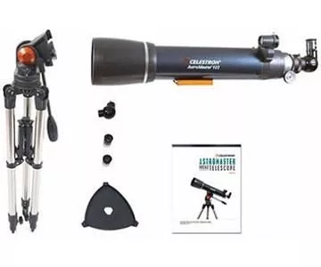 Celestron Teleskop AstroMaster 102AZ 102mm Refraktor mit AZ-Stativ (Montierung)
