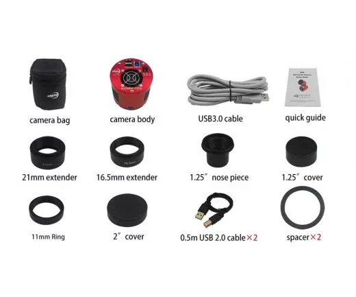 ZWO ASI183MC Pro / gekühlte Farb-Astrokamera - CMOS - Sensor D=15.9mm