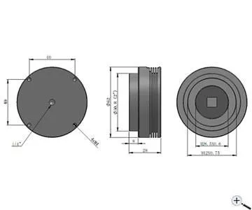 ZWO ASI120MM USB2.0-SW-Kamera - abnehmbares Objektiv ppp