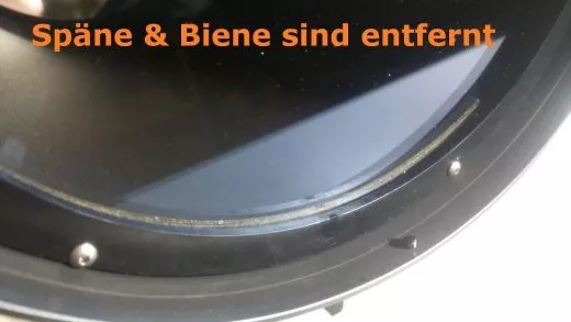 Fremdkperbeseitigung: Ein Celestron C8 ist auf die Biene gekommen...