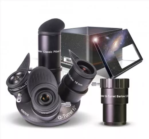 Baader Q-Turret Okularsatz (Okularrevolver, 3x Classic Ortho, 1x Plssl, 1x Q-Barlow 2.25x) ppp
