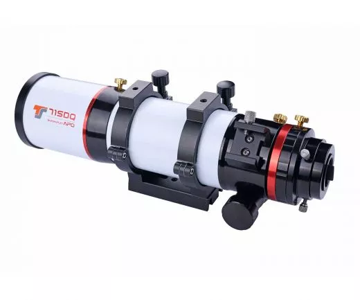 TS-Optics 71SDQ 71mm 450mm f / 6.3 Quadruplet Apo with field leveling in the focuser