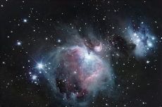 M42 Orionnebel in HDR mit 150mm f/5 Newton an 1,25 Okularauszug mit DSLR ohne Komakorrektor
