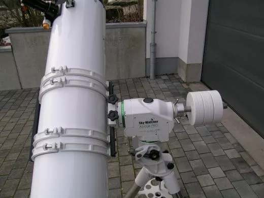 Dobson Umbau auf Betrieb fr EQ / AZ Montierung Skywatcher Skyliner-250P auf AZ-EQ6GT