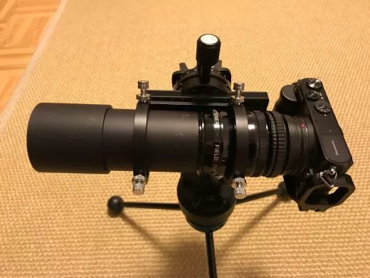 Astrofotografie mit Guidingscope / Sucher und Flattener mir DSLR Teil 2